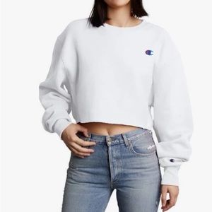 Champion Crop Cut Off Sweatshirt